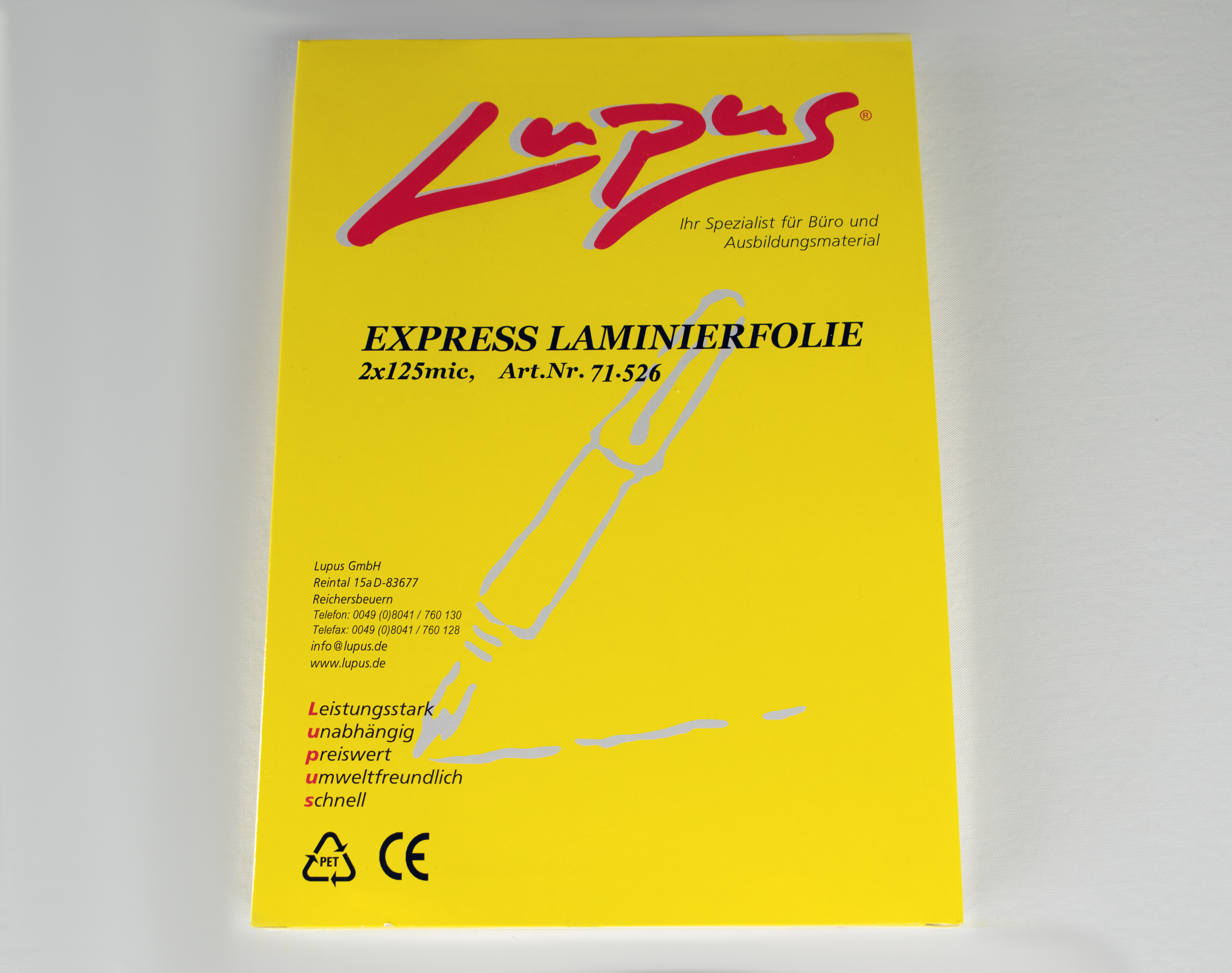 LUPUS Express-Laminierfolie 125 mic