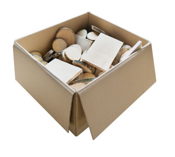 Naturholz Bau-Bastel-Box - gem. im Karton