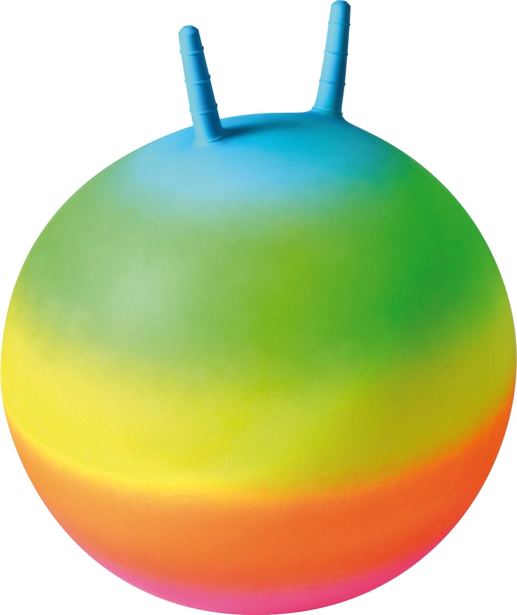 Hüpfball Kunterbunt - Maße: Ø 50 cm, Griffe 10 cm