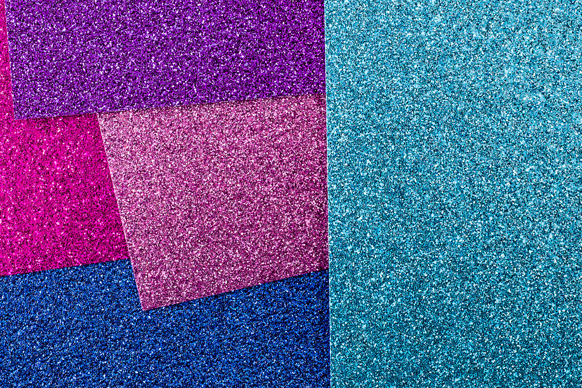 Glitterkarton Ice - 24 x 34 cm - 5 Blatt